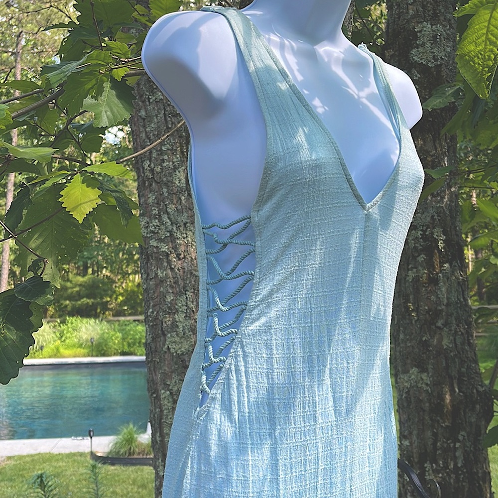 Out from under from urban outfitters sky blue maxi.
